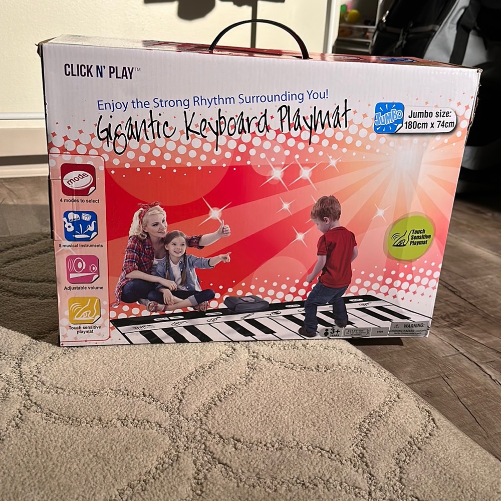light up + sound keyboard playmat